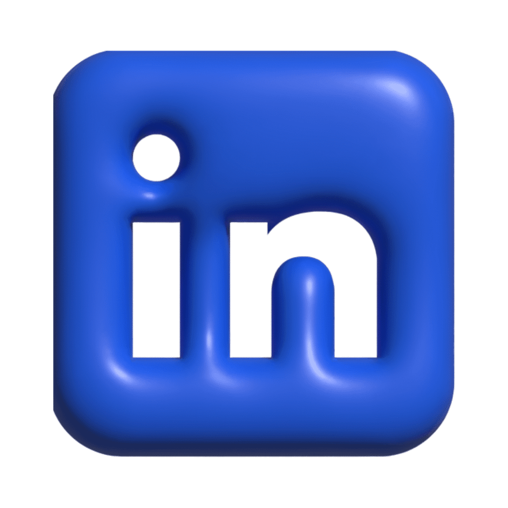 icone 3d - logo linkedin - booster sa visibilité