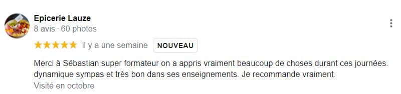coiffeur attirer nouveaux clients - avis 5 étoiles Epicerie Lauze